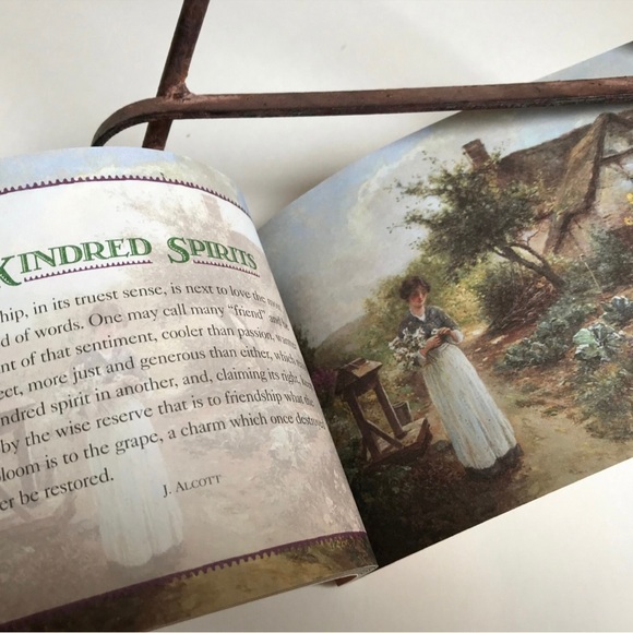 Vtg Friendship Quote Book, Happy is the House that Shelters a Friend, Xmas Gift - Picture 4 of 10